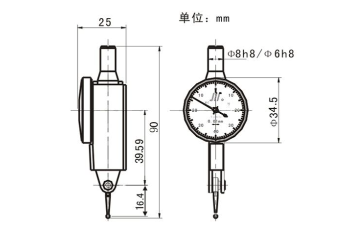 百分表